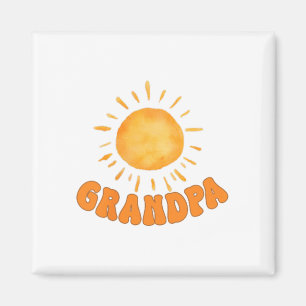 Ein glücklicher Opa zum Geburtstags-Erstausflug Magnet