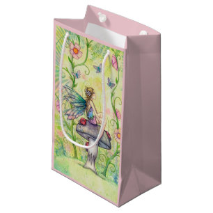 Ein glücklicher Ort Blume Fairy Fantasy Art Kleine Geschenktüte