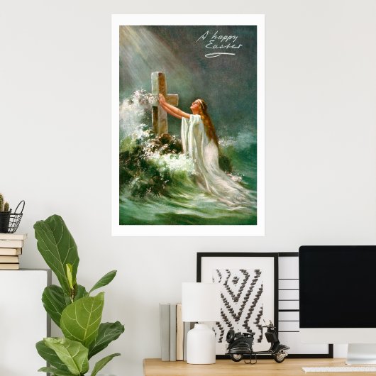 Ein glücklicher Ostern Poster (Heimbüro)