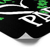 Ein glücklicher Papa St. Patricks Day Irisches Grü Poster (Ecke)