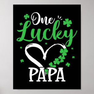 Ein glücklicher Papa St. Patricks Day Irisches Grü Poster