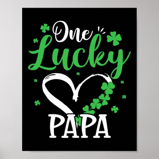 Ein glücklicher Papa St. Patricks Day Irisches Grü Poster (Vorne)