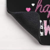 Ein glücklicher Papaya 1. Geburtstag Mädchen rosa  Mousepad (Ecke)