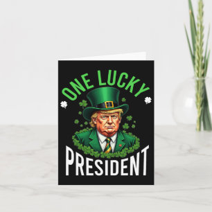 Ein glücklicher Präsident Donald Trump Funny Patri Karte