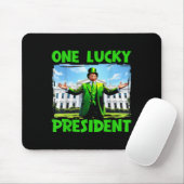 Ein glücklicher Präsident Trump St Patricks Day Ir Mousepad (Mit Mouse)