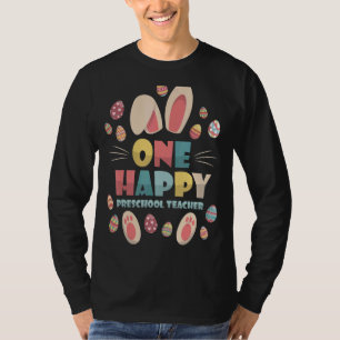 Ein glücklicher Preschool-Lehrer Niedlicher Bunny  T-Shirt