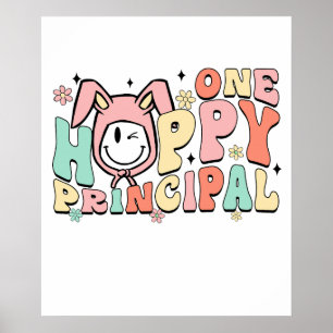 ein glücklicher Schulleiter, Retro, Vintage Poster