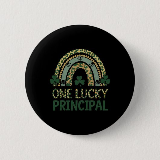 Ein Glücklicher Schulleiter St Patricks Day Für Sc Button (Vorderseite)