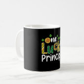 Ein glücklicher Schulleiter St Patrick's Day Kaffeetasse (Vorderseite Links)