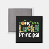Ein glücklicher Schulleiter St Patrick's Day Magnet (Vorderseite/Rückseite)