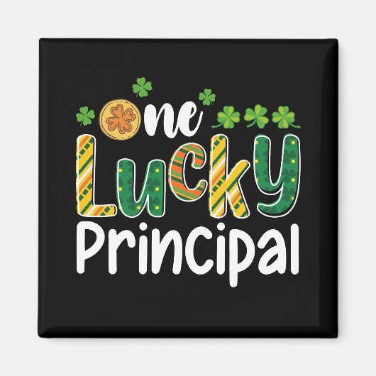Ein glücklicher Schulleiter St Patrick's Day Magnet (Vorne)