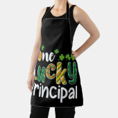 Ein glücklicher Schulleiter St Patrick's Day Schürze (InSitu)