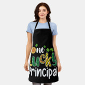 Ein glücklicher Schulleiter St Patrick's Day Schürze (Getragen)