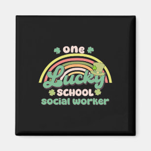 Ein glücklicher Schulsozialarbeiter St. Patricks D Magnet