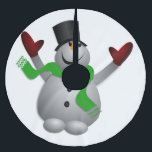 Ein glücklicher Snowman Polyester Weihnachtsbaumdecke<br><div class="desc">Ein glücklicher Snowman</div>