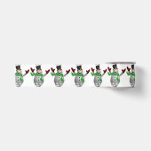 Ein glücklicher Snowman Satinband (Vorderseite)
