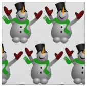 Ein glücklicher Snowman Stoff (Muster)