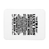 Ein glücklicher Sohn hat eine Phantastische Mama Magnet (Horizontal)