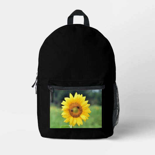 Ein glücklicher Sonnenblumenspieß Bedruckter Rucksack (Vorderseite)