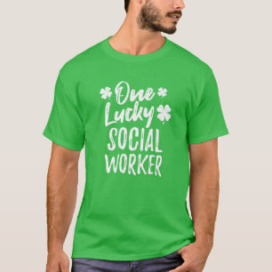 Ein glücklicher Sozialarbeiter, St. Patrick's Day  T-Shirt