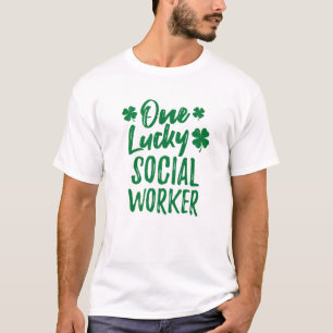 Ein glücklicher Sozialarbeiter, St. Patrick's Day T-Shirt