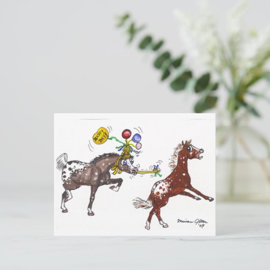 Ein glücklicher Tag! Postkarte (Stehend Vorderseite)