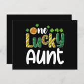 Ein glücklicher Tante Matching Family St Patrick's Postkarte (Vorne/Hinten)