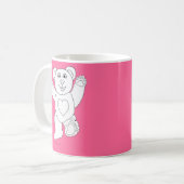 Ein glücklicher Teddybär Kaffeetasse (Vorderseite Links)