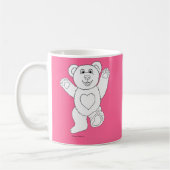 Ein glücklicher Teddybär Kaffeetasse (Links)