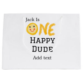 Ein glücklicher Typ 1 glücklicher Geburtstag Smile Große Geschenktüte