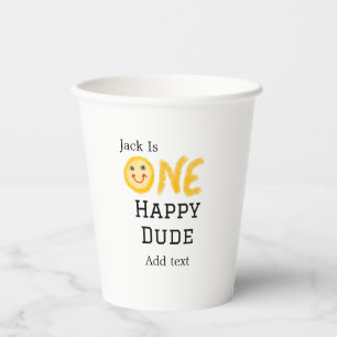 Ein glücklicher Typ 1 glücklicher Geburtstag Smile Pappbecher