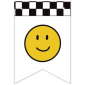 Ein glücklicher Typ Gelbes Lächeln Erster Geburtst Wimpelkette (Erste Fahne)