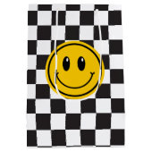 Ein glücklicher Typ glücklich Gesicht ersten Gebur Mittlere Geschenktüte (Rückseite)