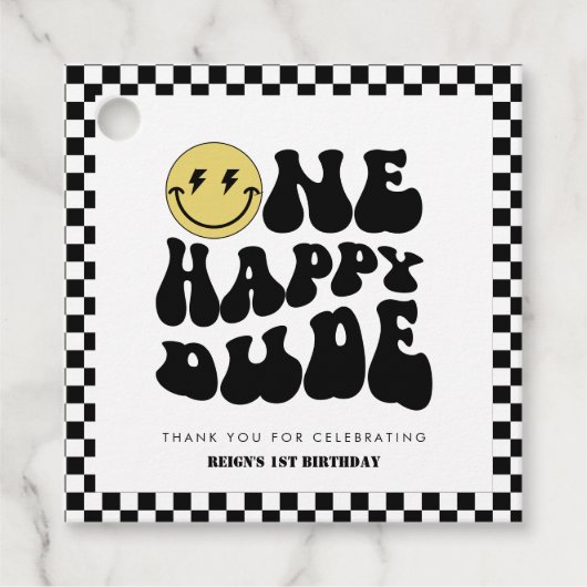 Ein glücklicher Typ | Jungen Krasse Kinder 1. Gebu Geschenkanhänger (Vorderseite)