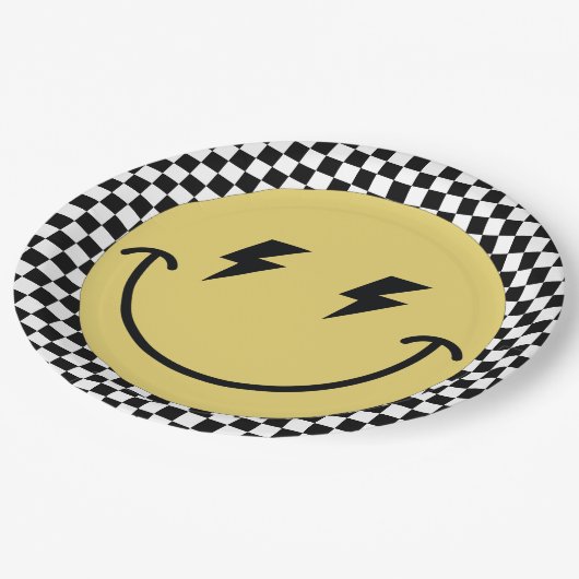 Ein glücklicher Typ | Jungen Krasse Kinder 1. Gebu Pappteller (Schrägansicht)