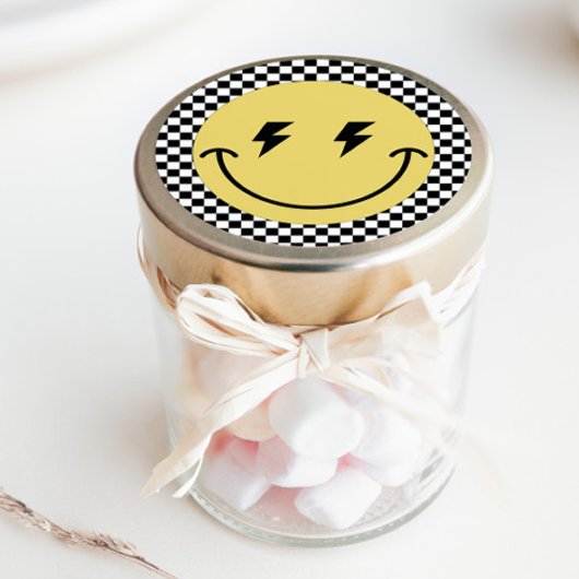 Ein glücklicher Typ | Jungen Krasse Kinder 1. Gebu Runder Aufkleber