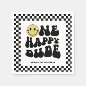 Ein glücklicher Typ | Jungen Krasse Kinder 1. Gebu Serviette (Vorderseite)