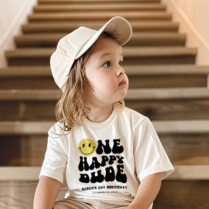 Ein glücklicher Typ   Jungs glückliches Gesicht Kr Baby T-shirt