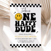 EIN GLÜCKLICHER TYP Lächeln Gesicht ersten Geburts Einladung