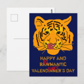 Ein glücklicher und hartnäckiger Valendinnentag Postkarte (Vorne/Hinten)