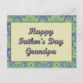 Ein glücklicher Vater, Großvater Postkarte (Vorderseite)