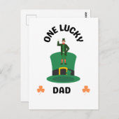Ein glücklicher Vater irisch Postkarte (Vorne/Hinten)