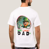 Ein glücklicher Vater - irisches Glück und Lachen T-Shirt (Rückseite)