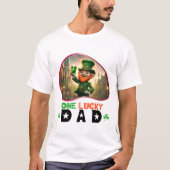 Ein glücklicher Vater - Leprechauns Fun-Pot T-Shirt (Vorderseite)