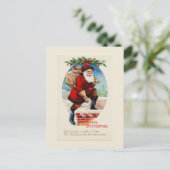 Ein glücklicher Weihnachten Vintag Weihnachten Wei (Stehend Vorderseite)