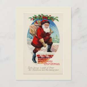 Ein glücklicher Weihnachten Vintag Weihnachten Wei
