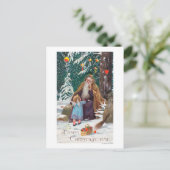 Ein glücklicher Weihnachtsmann mit Weihnachten (Stehend Vorderseite)