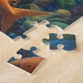 Ein glücklicher weißer Hai schwimmen - Jigsaw Puzz Puzzle (Seite)