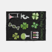 Ein Glücklicher Wissenschaftler St. Patrick's Day Fleecedecke (Vorderseite (Horizontal))