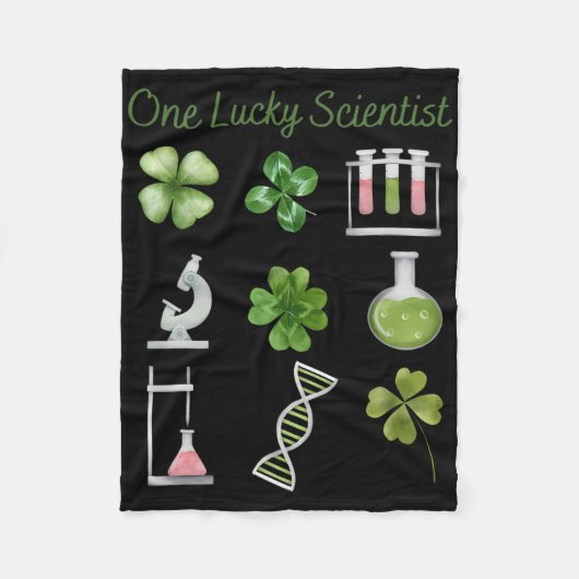 Ein Glücklicher Wissenschaftler St. Patrick's Day Fleecedecke (Vorderseite)